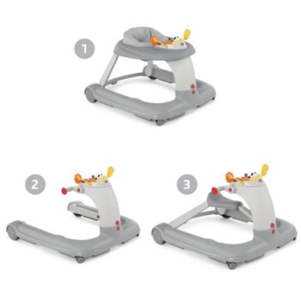 Chicco - Andarilho para bebé 1-2-3 cinzento