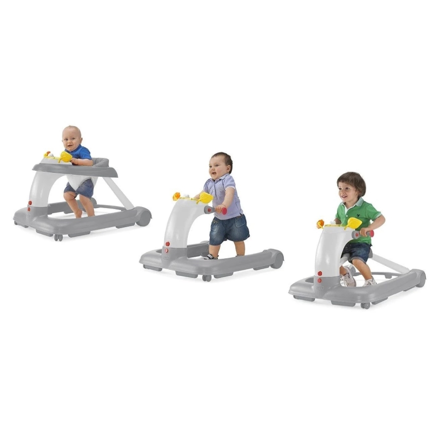 Chicco - Andarilho para bebé 1-2-3 cinzento