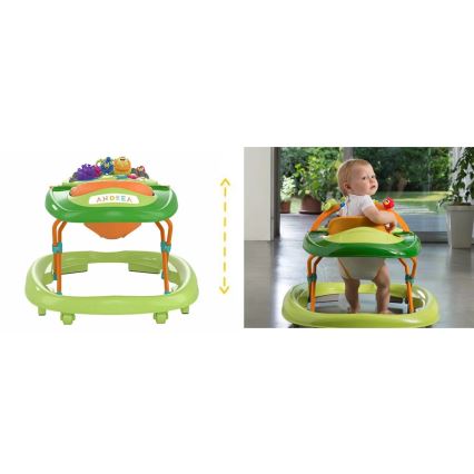 Chicco - Andarilho para bebé WALKY TALKY verde