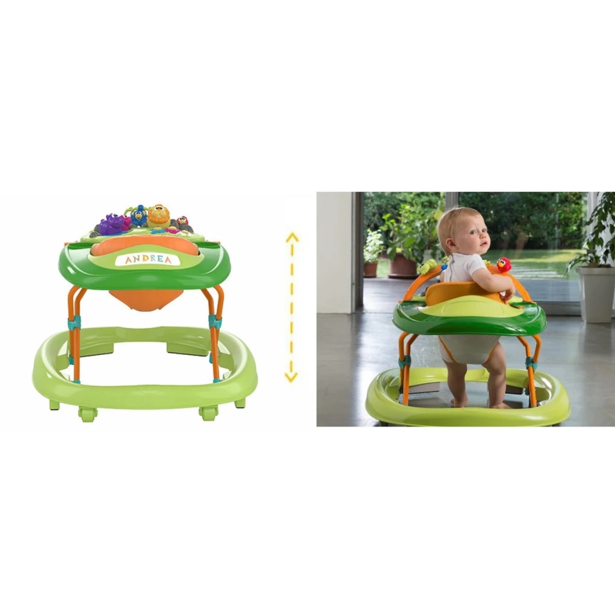 Chicco - Andarilho para bebé WALKY TALKY verde