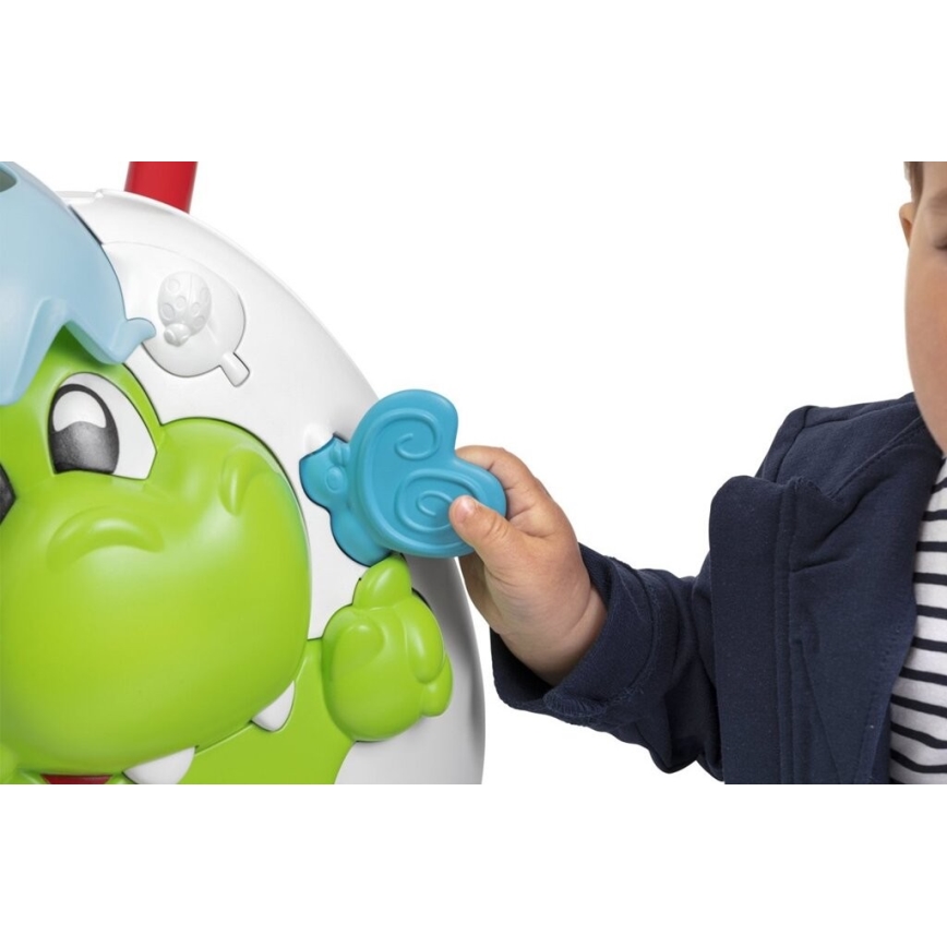 Chicco - Andarilho para bebés com atividades e zvukem 2em1 DINO 2xAA