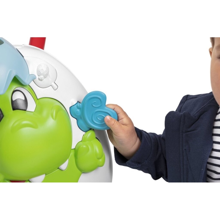 Chicco - Andarilho para bebés com atividades e zvukem 2em1 DINO 2xAA