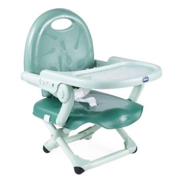 Chicco - Assento elevatório portátil para crianças POCKET SNACK turquesa