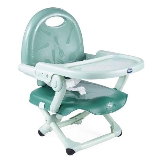 Chicco - Assento elevatório portátil para crianças POCKET SNACK turquesa