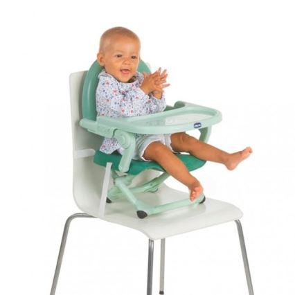 Chicco - Assento elevatório portátil para crianças POCKET SNACK turquesa