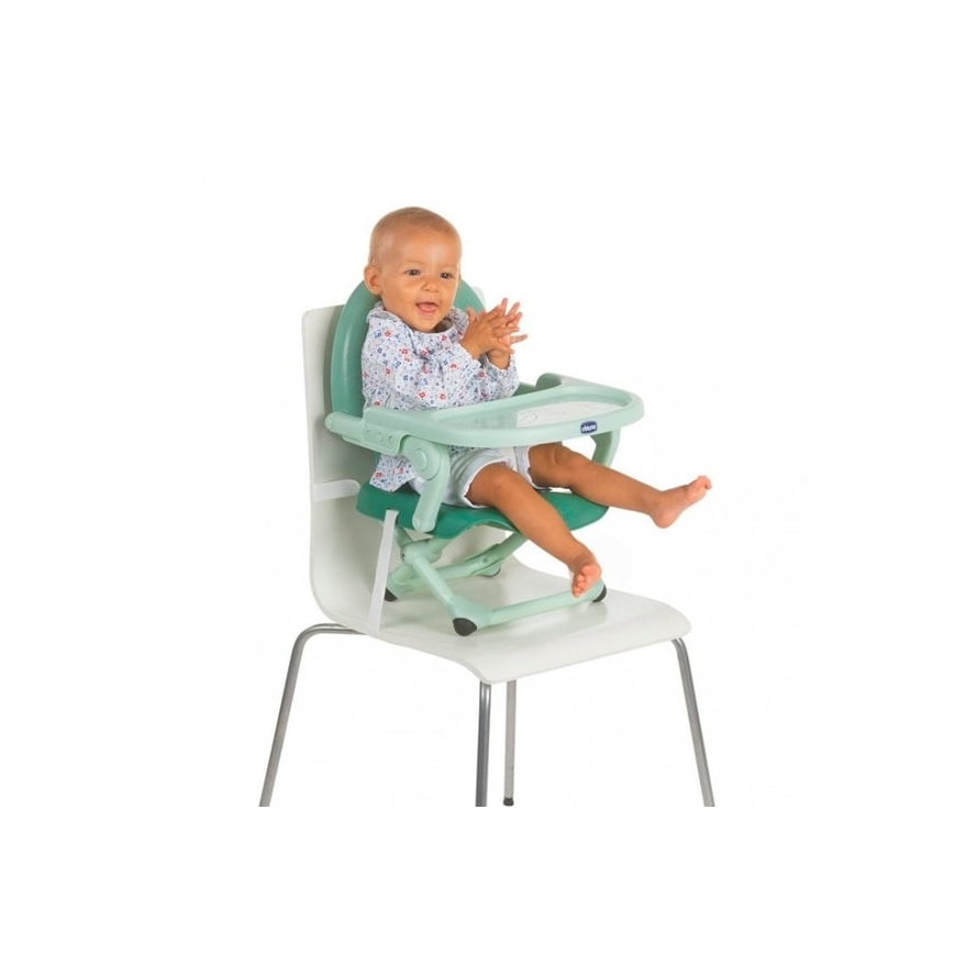 Chicco - Assento elevatório portátil para crianças POCKET SNACK turquesa