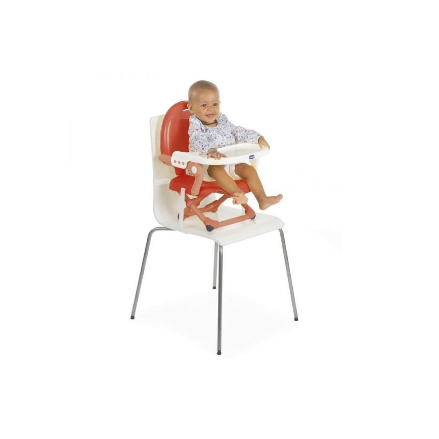 Chicco - Assento elevatório portátil para crianças POCKET SNACK vermelho