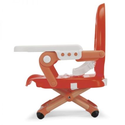 Chicco - Assento elevatório portátil para crianças POCKET SNACK vermelho