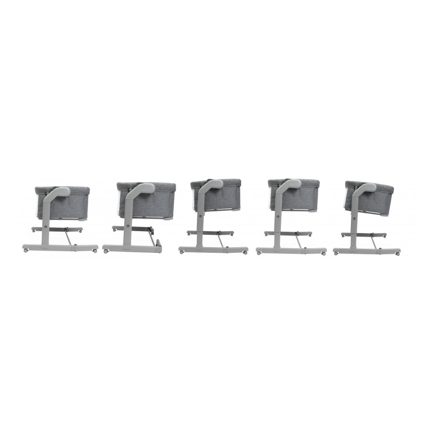 Chicco - Berço infantil 2 em 1 NEXT2ME MAGIC EVO cinza escuro