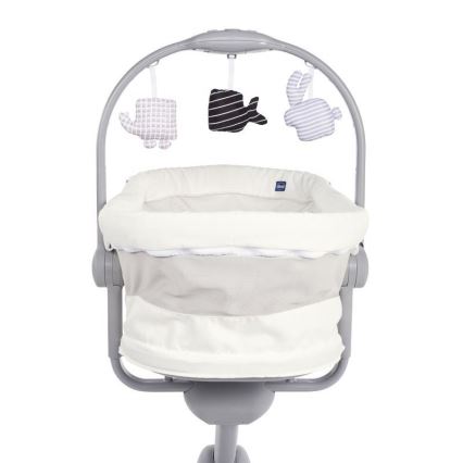 Chicco - Berço 4 em 1 BABY HUG cinzento/branco