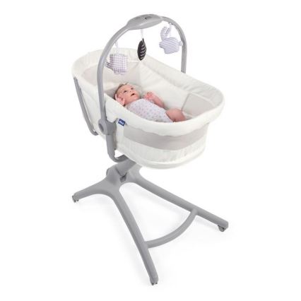 Chicco - Berço 4 em 1 BABY HUG cinzento/branco