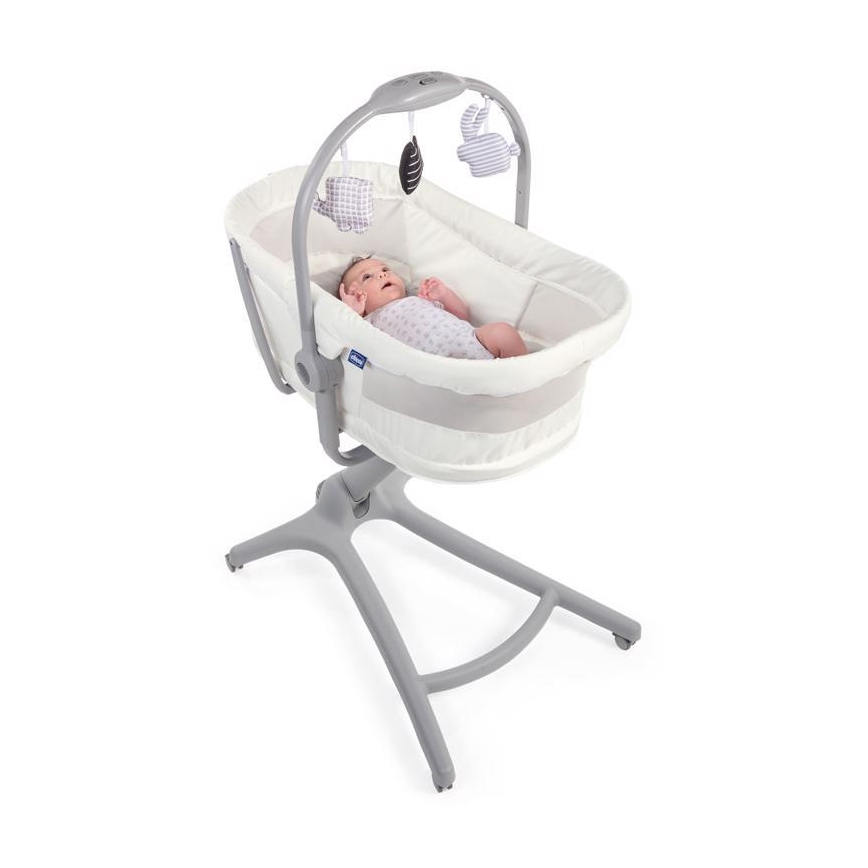 Chicco - Berço 4 em 1 BABY HUG cinzento/branco