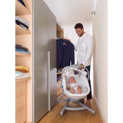 Chicco - Berço 4 em 1 BABY HUG cinzento/branco
