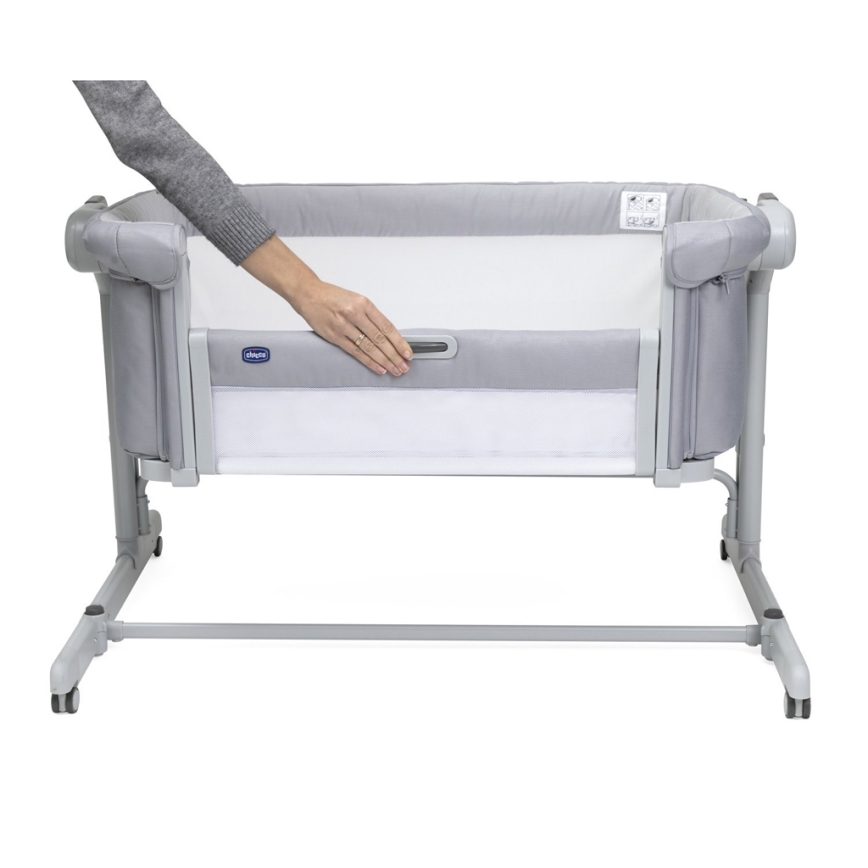 Chicco - Berço para bebés 2em1 2v1 NEXT2ME MAGIC EVO cinzento claro