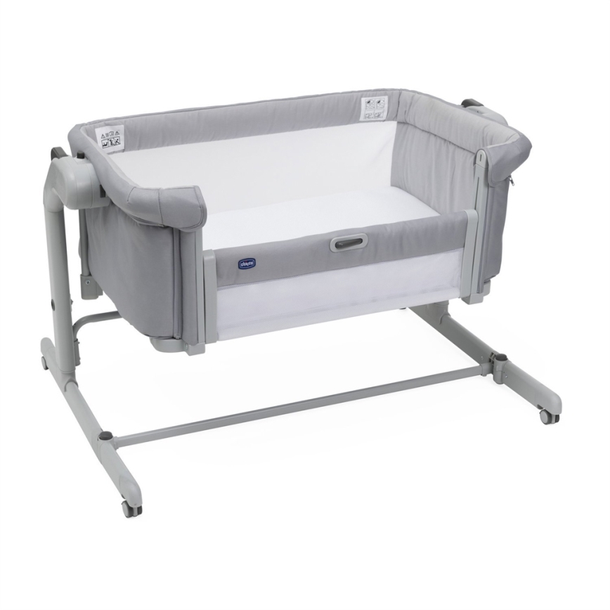 Chicco - Berço para bebés 2em1 2v1 NEXT2ME MAGIC EVO cinzento claro