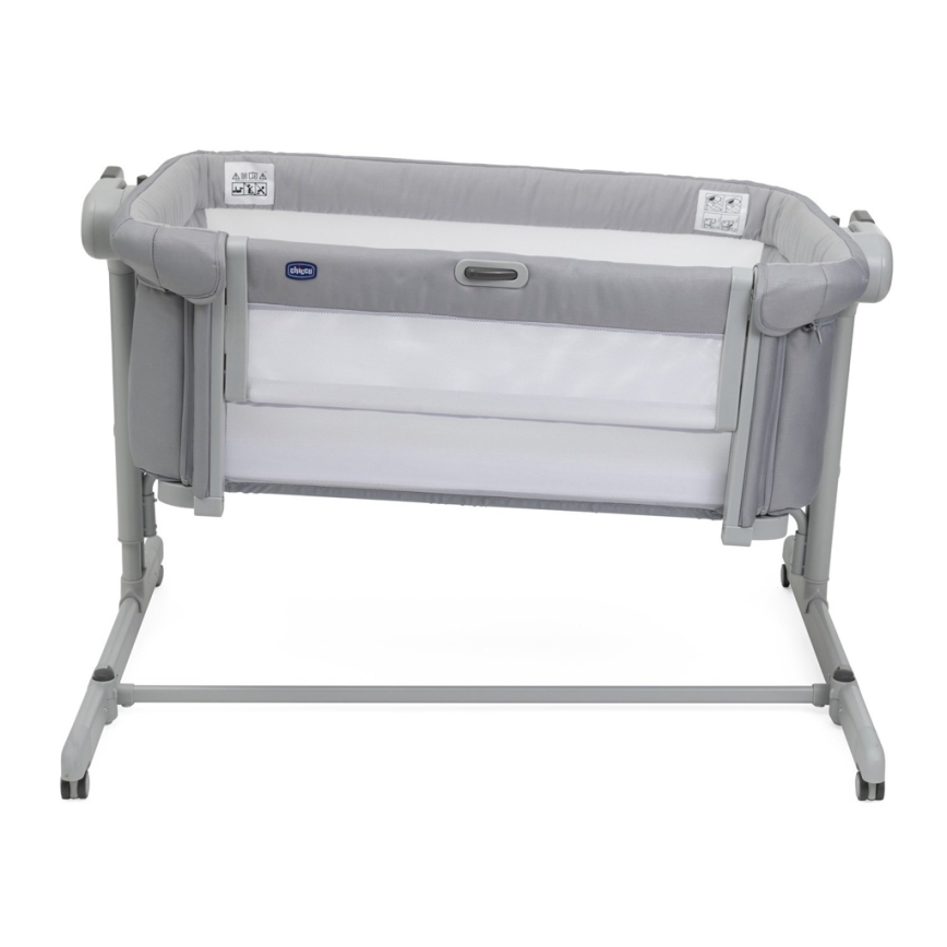 Chicco - Berço para bebés 2em1 2v1 NEXT2ME MAGIC EVO cinzento claro
