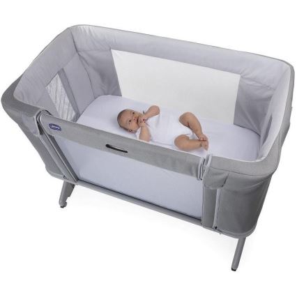 Chicco - Berço para bebés 3em1 3v1 NEXT2ME FOREVER cinzento claro
