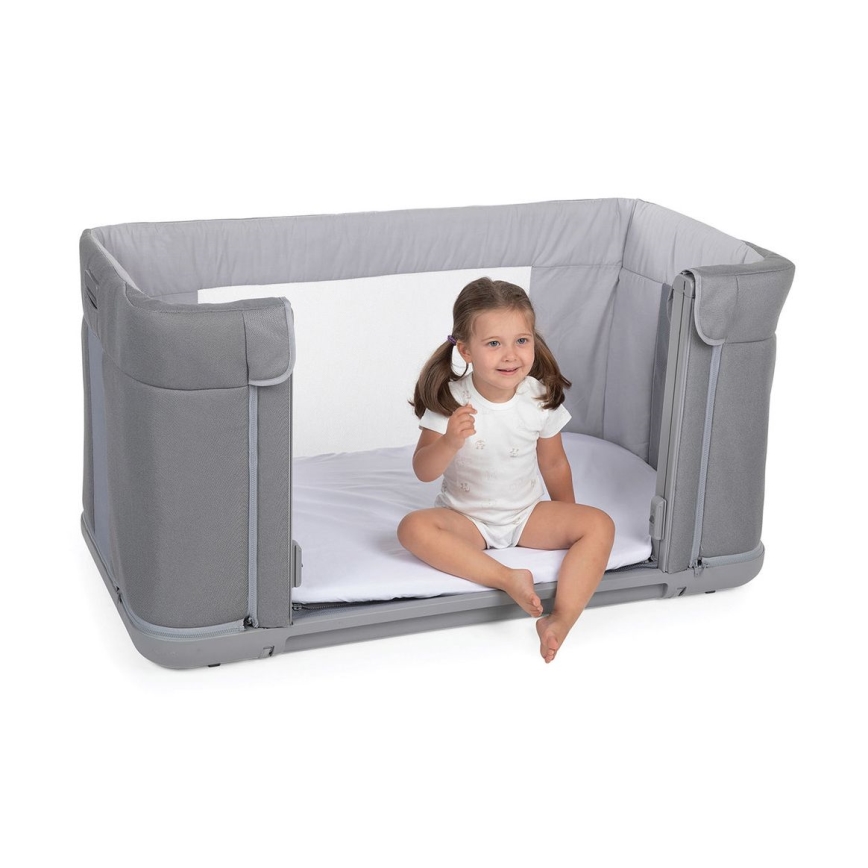 Chicco - Berço para bebés 3em1 3v1 NEXT2ME FOREVER cinzento escuro