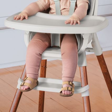 Chicco - Cadeira de Refeição Infantil ZEST 3 em 1 branca/cinza