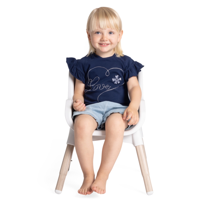 Chicco - Cadeira de Refeição Infantil ZEST 3 em 1 branca/cinza