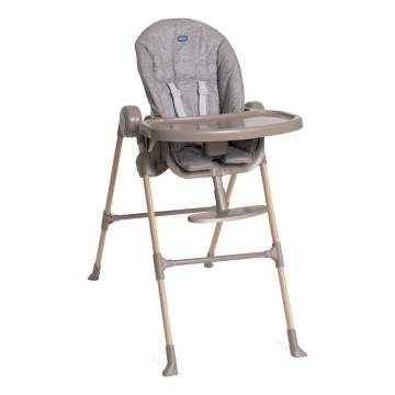 Chicco - Cadeira de refeição para criança Polly Essential - cinzento/castanho