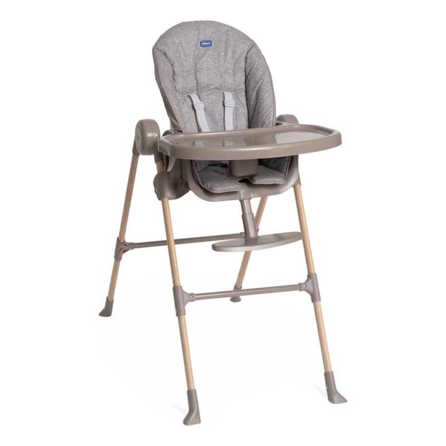 Chicco - Cadeira de refeição para criança Polly Essential - cinzento/castanho