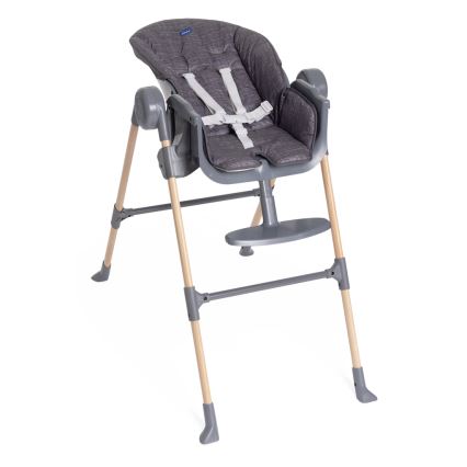 Chicco - Cadeira de refeição para criança Polly Essential - cinzento