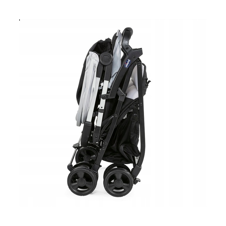 Chicco - Carrinho de bebé para gémeos OHLALA TWIN Silver Gato prateado