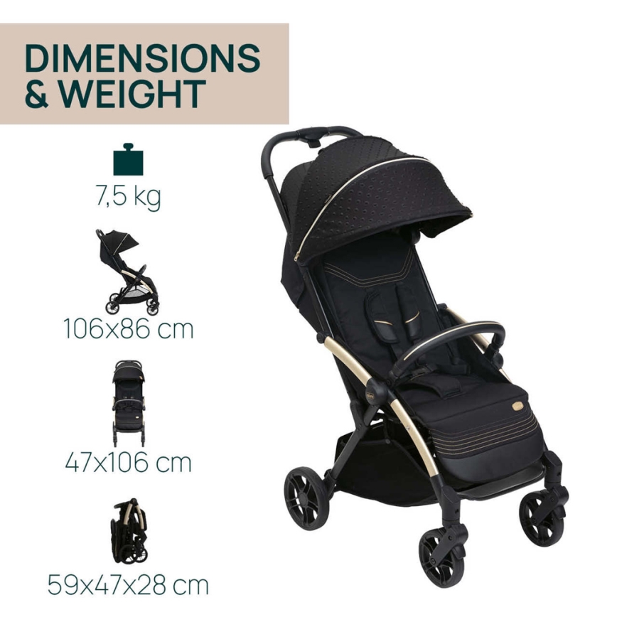 Chicco - Carrinho de passeio GOODY XPLUS Black Re_Lux Eco+