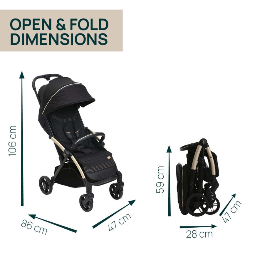 Chicco - Carrinho de passeio GOODY XPLUS Black Re_Lux Eco+