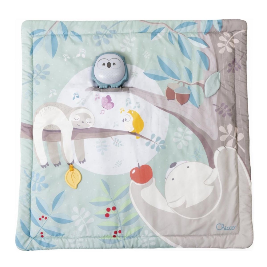 Chicco - Cobertor infantil para brincar 2em1 coruja