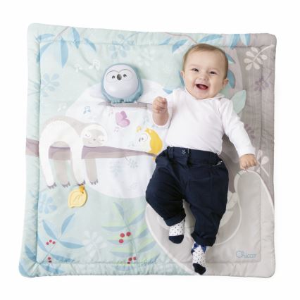 Chicco - Cobertor infantil para brincar 2em1 coruja
