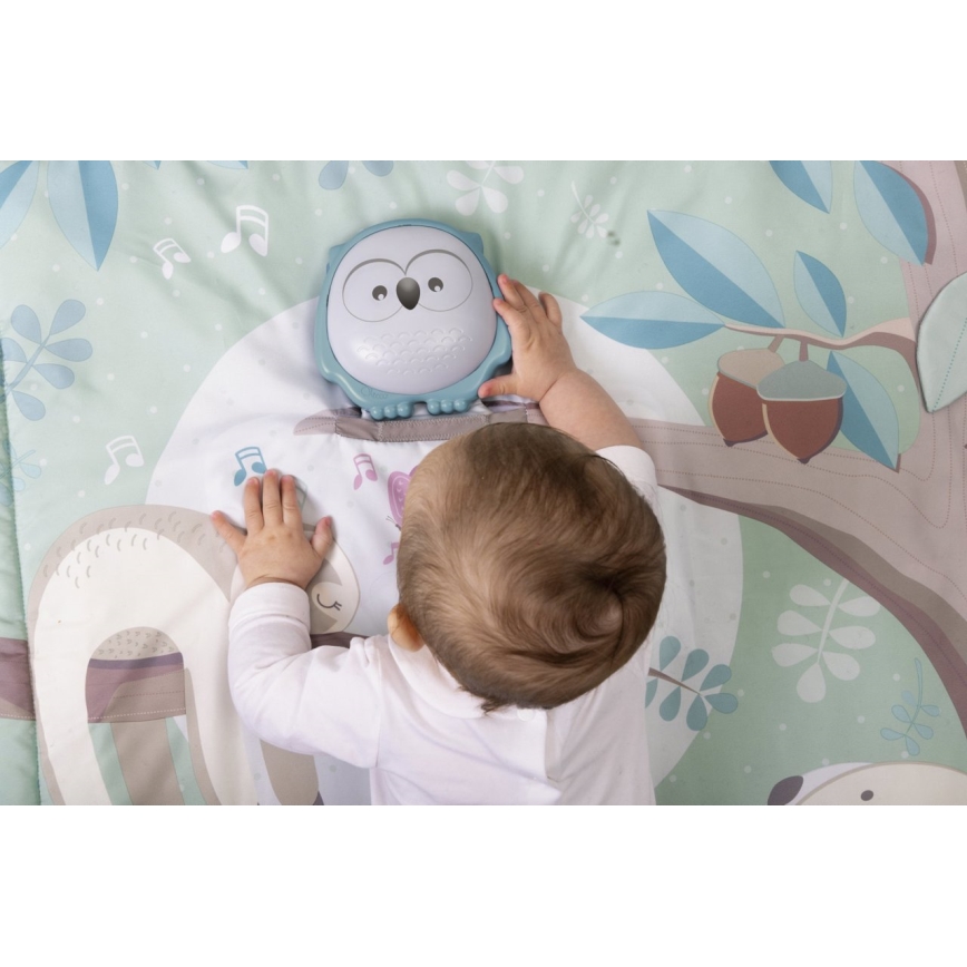 Chicco - Cobertor infantil para brincar 2em1 coruja