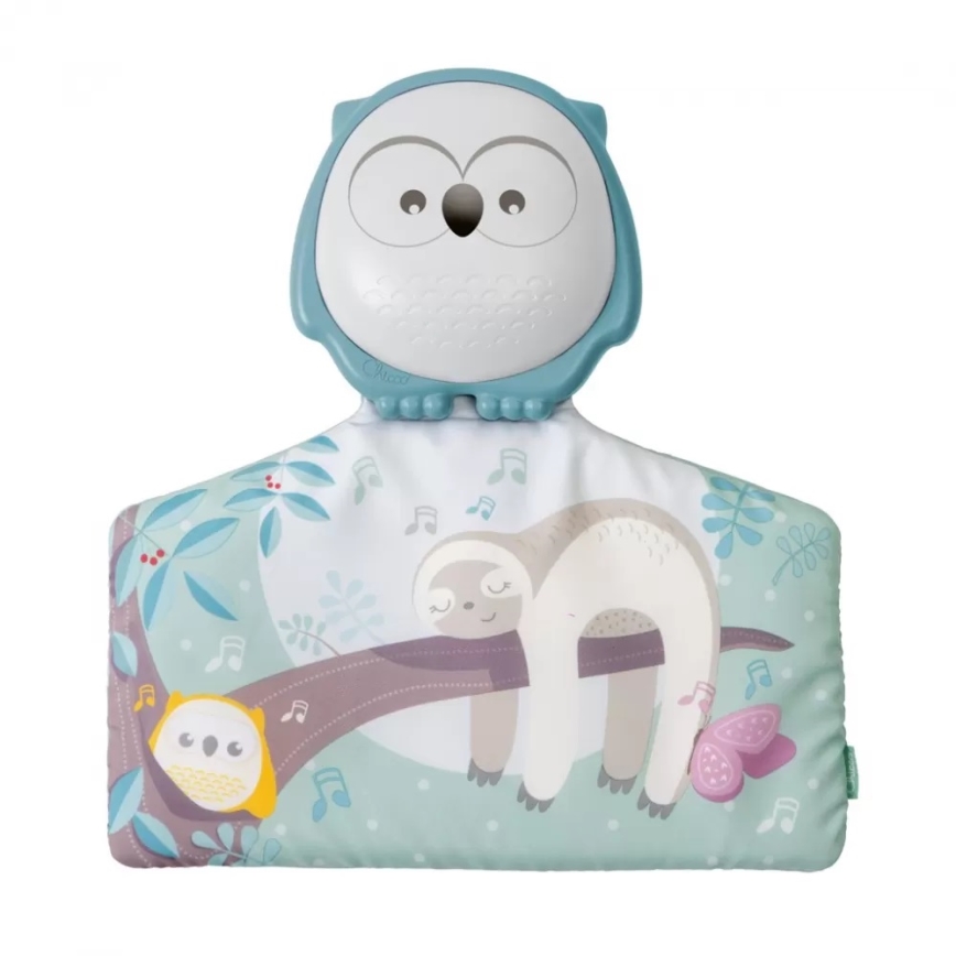 Chicco - Cobertor infantil para brincar 2em1 coruja