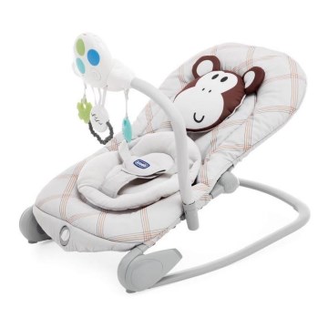 Chicco - Espreguiçadeira para bebé com melodia BALOON MONKEY
