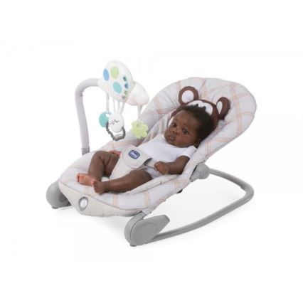 Chicco - Espreguiçadeira para bebé com melodia BALOON MONKEY
