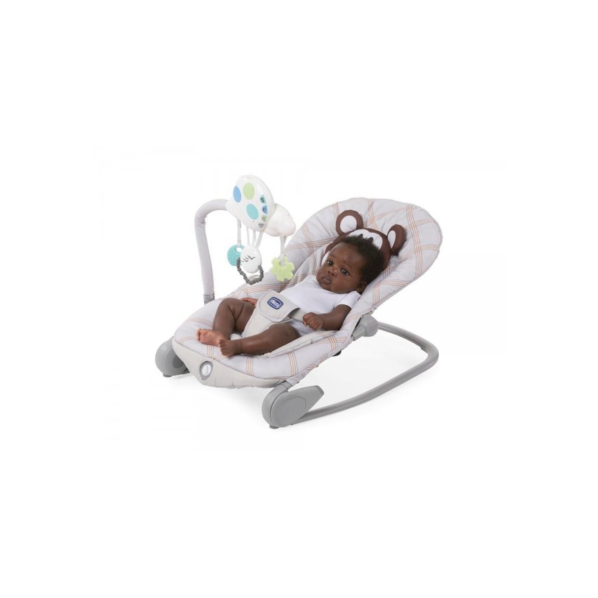 Chicco - Espreguiçadeira para bebé com melodia BALOON MONKEY