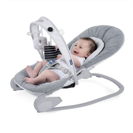 Chicco - Espreguiçadeira para bebé HOOPLA cinzento/branco