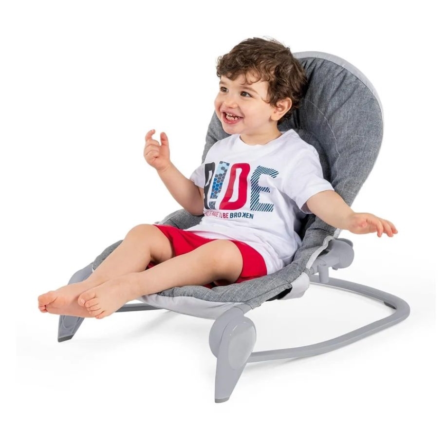Chicco - Espreguiçadeira para bebé HOOPLA cinzento/branco