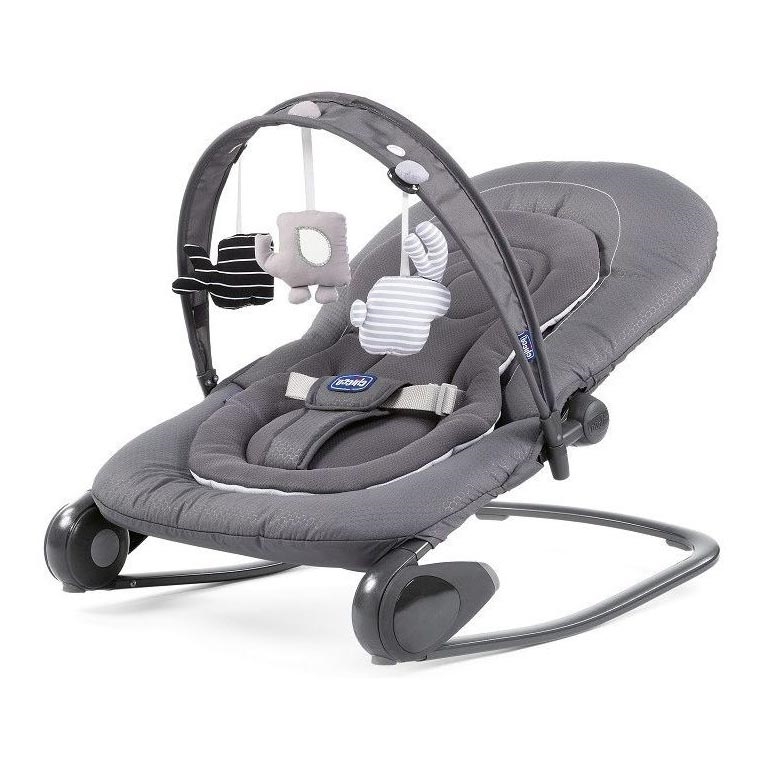Chicco - Espreguiçadeira para bebé HOOPLA dark cinzento