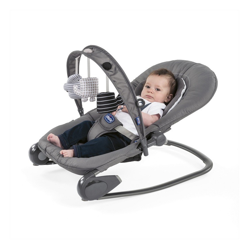 Chicco - Espreguiçadeira para bebé HOOPLA dark cinzento