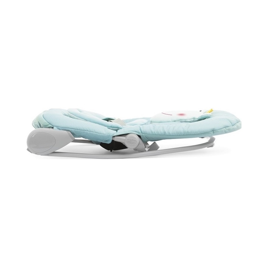 Chicco - Espreguiçadeira vibratória para bebé com melodia BALLOON Froggy azul