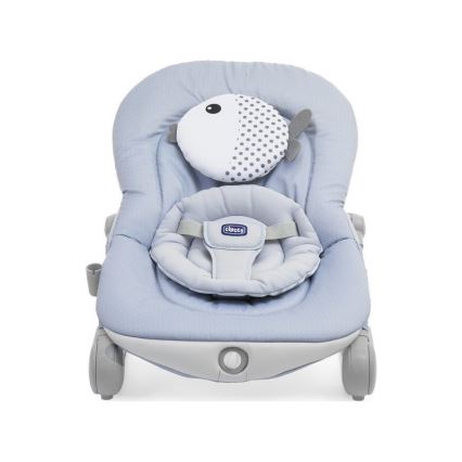 Chicco - Espreguiçadeira vibratória para bebé com melodia BALLOON Dots azul