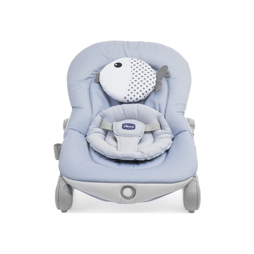 Chicco - Espreguiçadeira vibratória para bebé com melodia BALLOON Dots azul