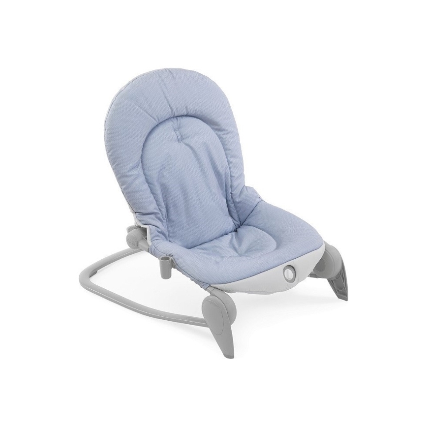 Chicco - Espreguiçadeira vibratória para bebé com melodia BALLOON Dots azul