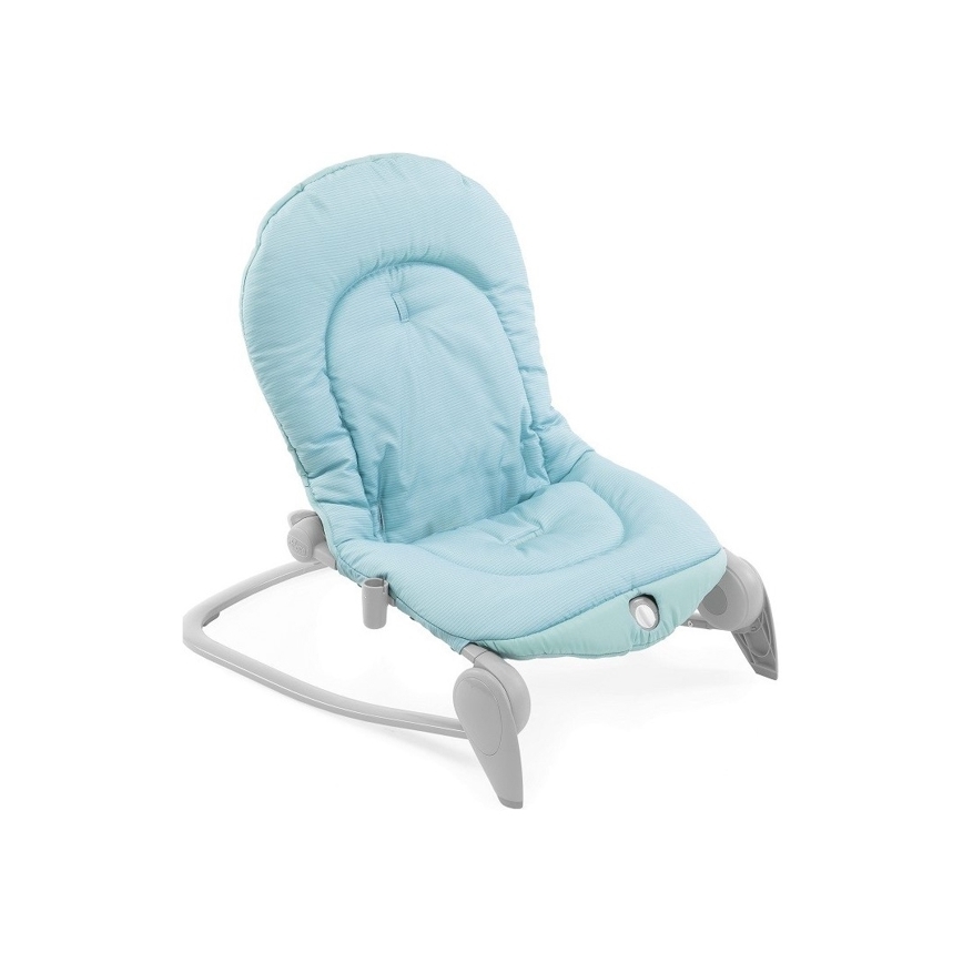Chicco - Espreguiçadeira vibratória para bebé com melodia BALLOON Froggy azul