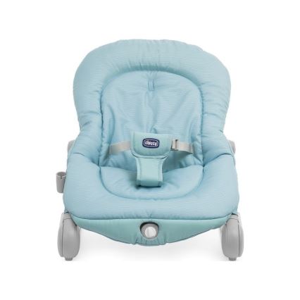 Chicco - Espreguiçadeira vibratória para bebé com melodia BALLOON Froggy azul