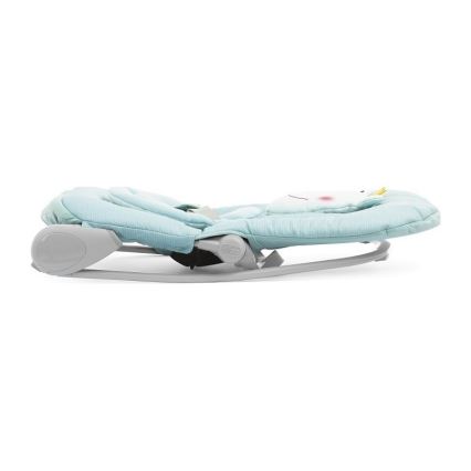 Chicco - Espreguiçadeira vibratória para bebé com melodia BALLOON Froggy azul