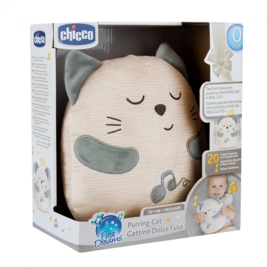 Chicco - Gato de peluche interativo