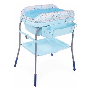 Chicco - Mesa da muda da fralda com banheira CUDDLE&BUBBLE azul